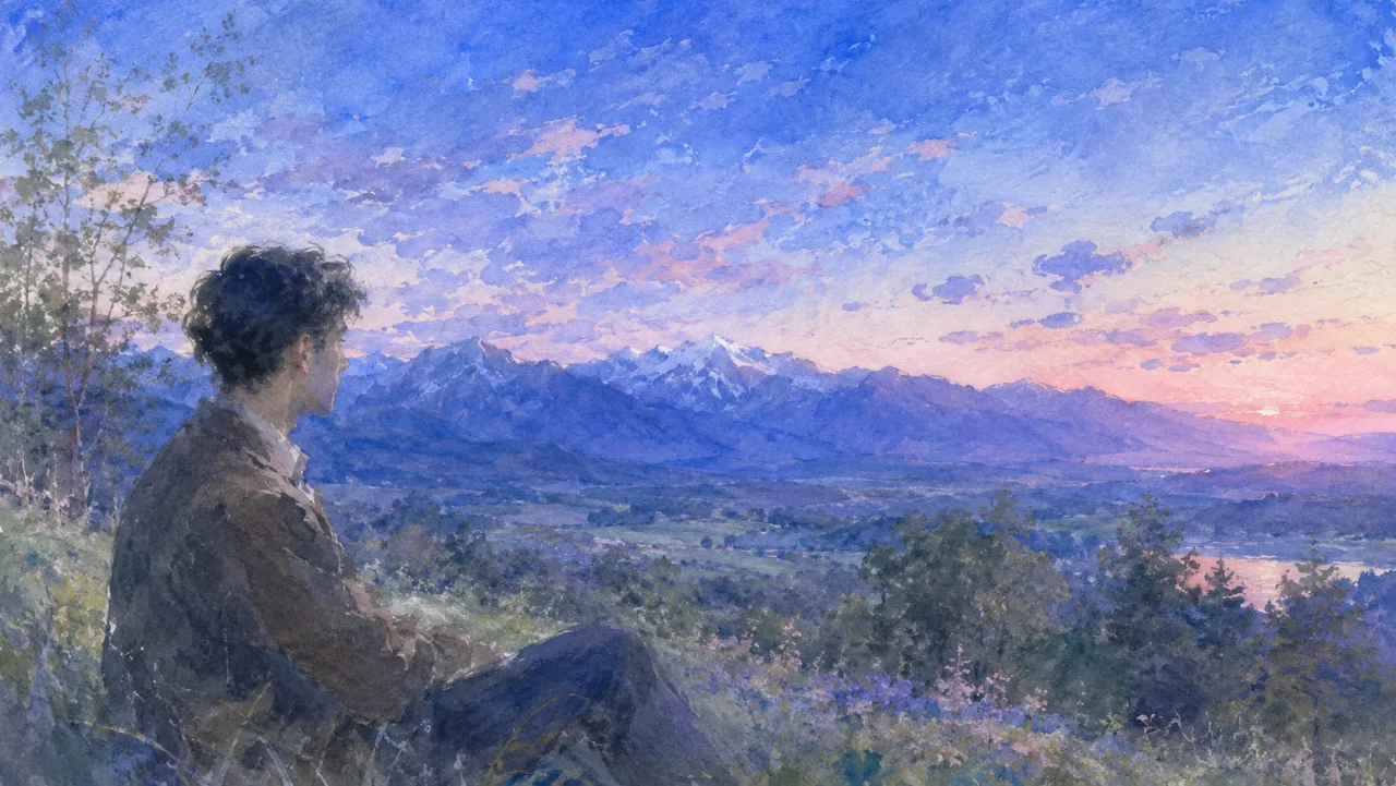 のちのおもひに — 立原道造 の表紙イラスト
