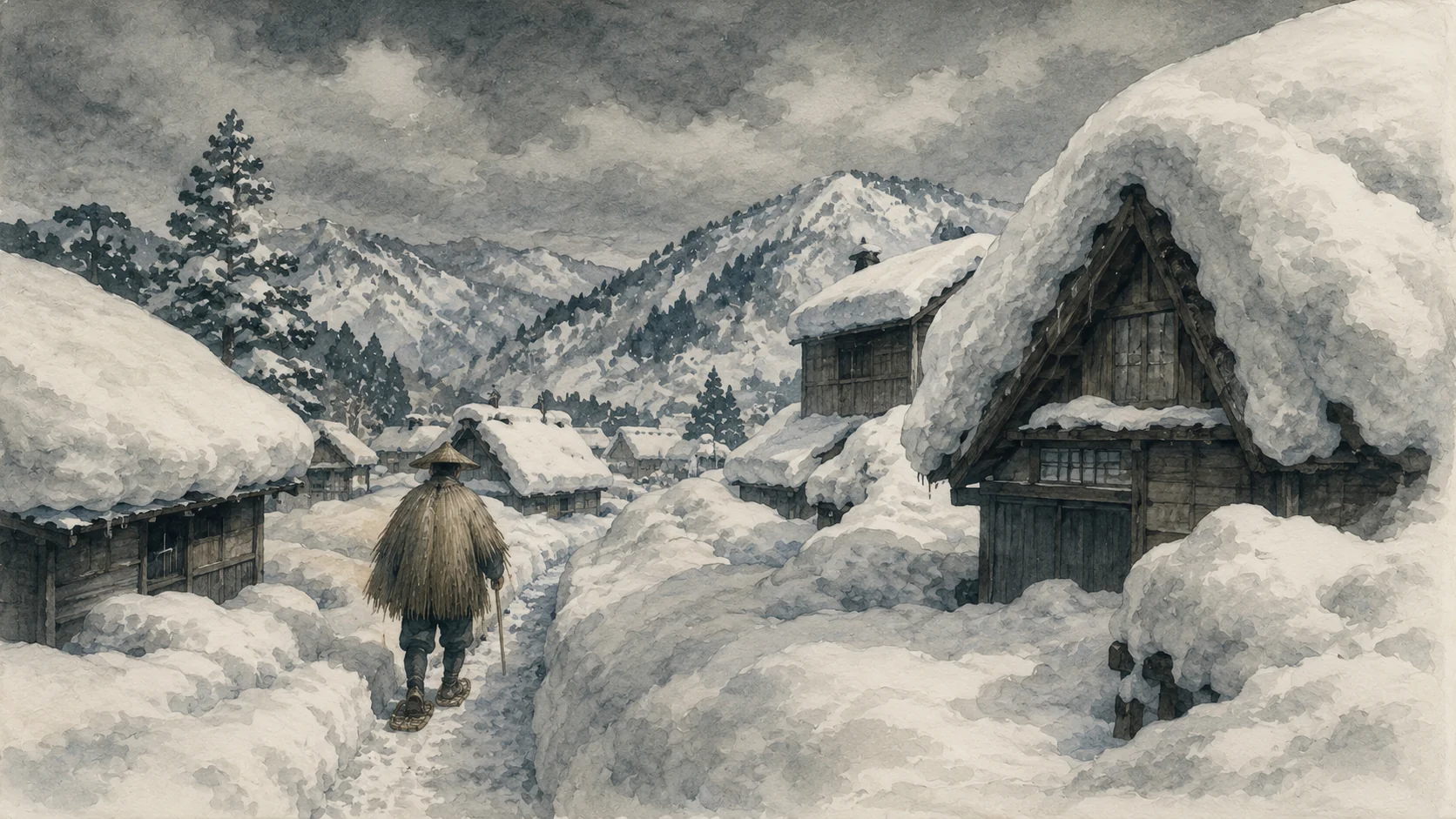 雪（抜粋）— 序・「天から送られた手紙」・附記より の表紙イラスト