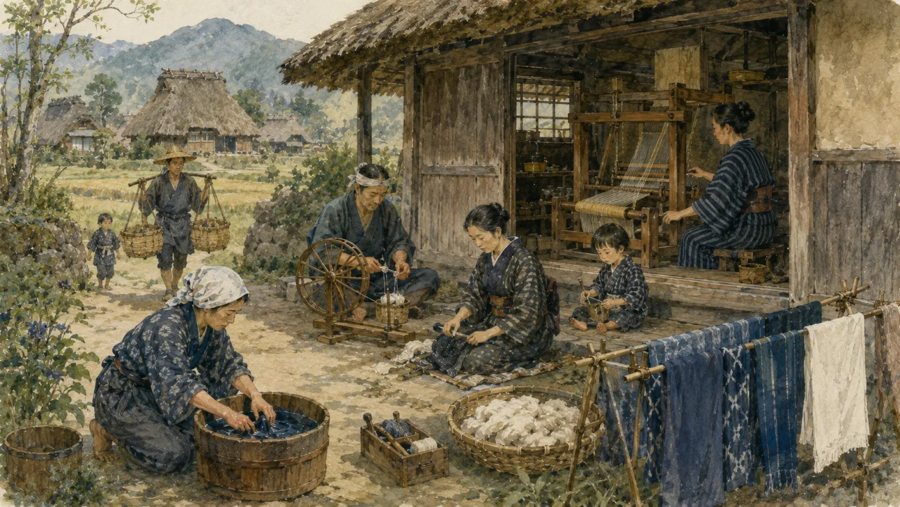 木綿 (もめん) 以前 の こと — 柳田國男 の表紙イラスト