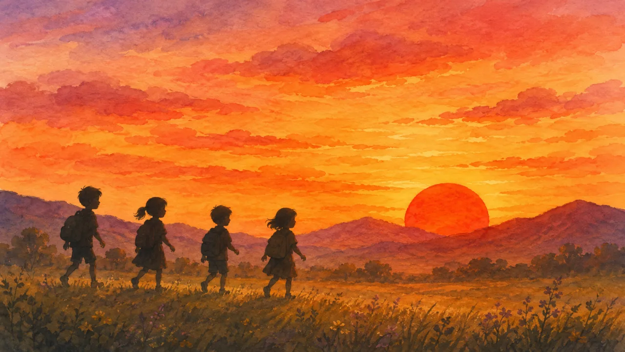 夕日 — 葛原しげる の表紙イラスト