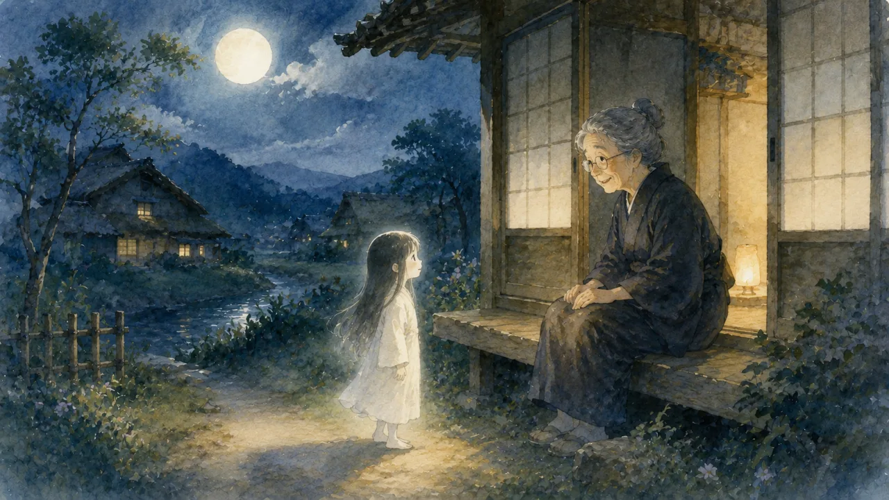 月 夜 と め が ね — 小 川 未 明 の表紙イラスト