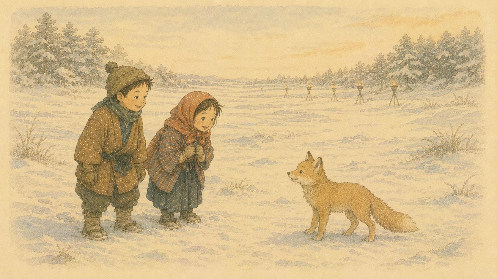 雪渡り の表紙イラスト