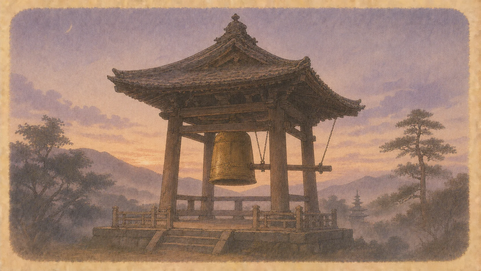 平家物語・冒頭「祇園精舎」 の表紙イラスト