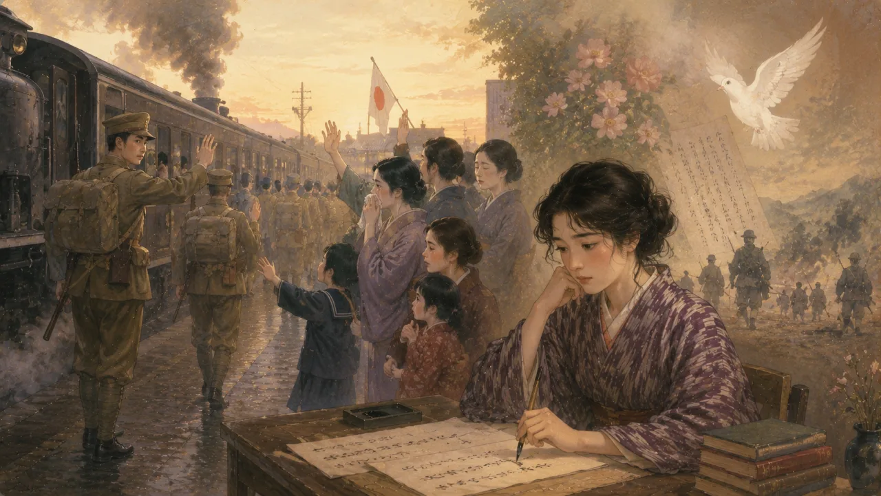 君死にたまふことなかれ — 与謝野晶子 の表紙イラスト