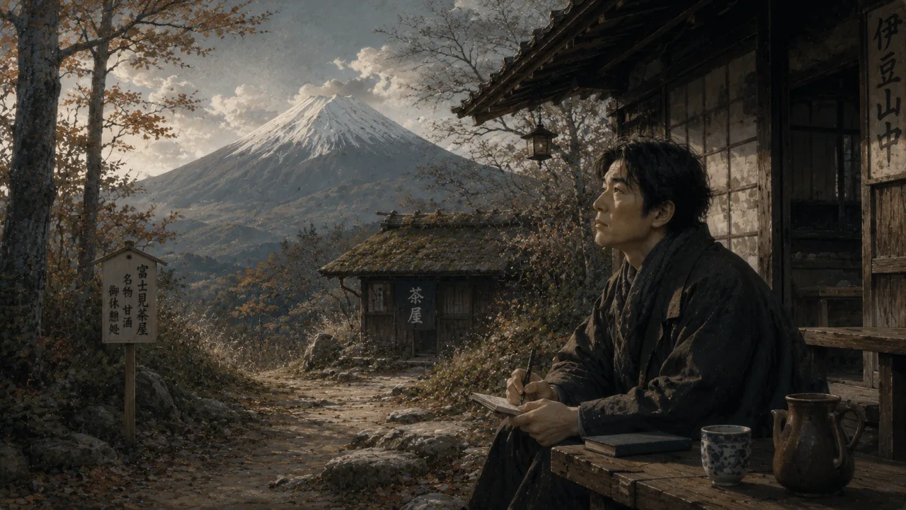 富嶽百景（抜粋） の表紙イラスト