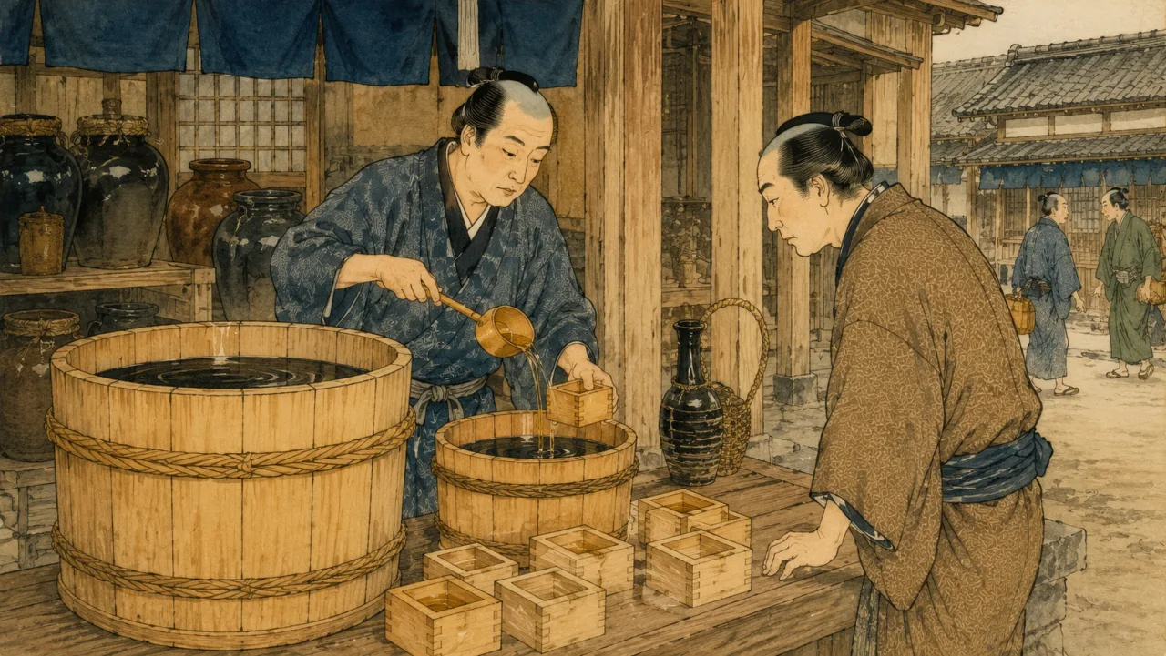 油分け算 — 江戸の数学パズル の表紙イラスト
